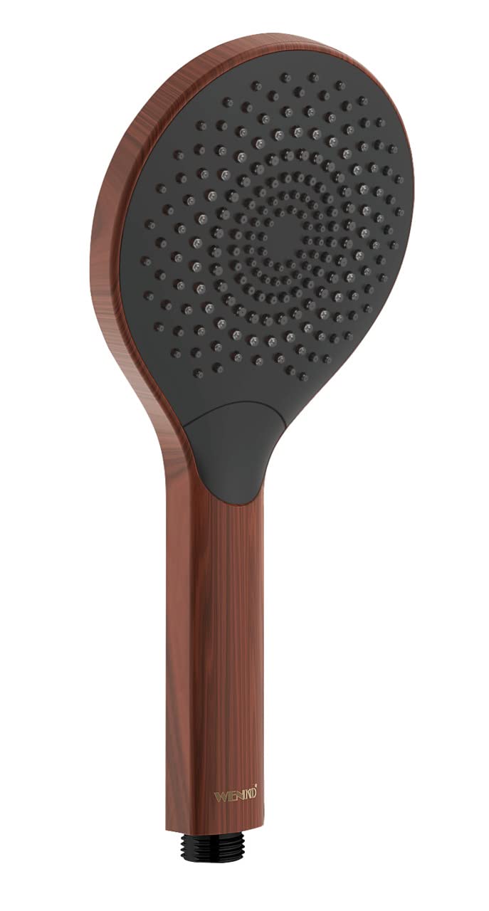 Watersaving Shower Head Matte Black Universal with Water Saving System and 3 Jets