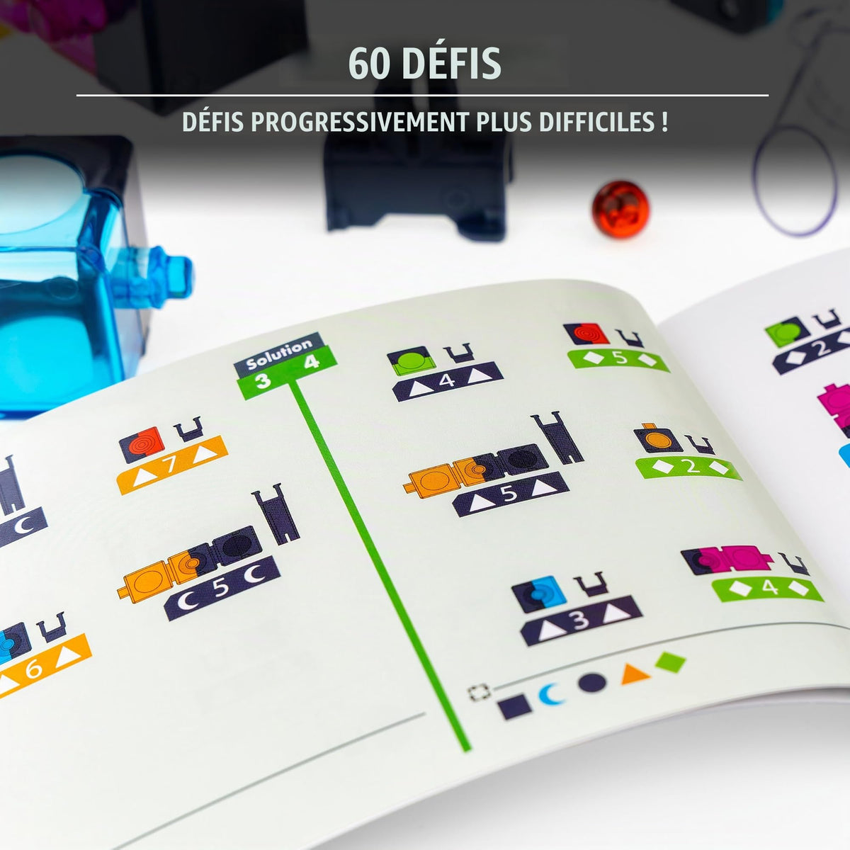 ThinkFun Free Fall – Jeu de logique et circuit de billes, 60 défis, dès 8 ans