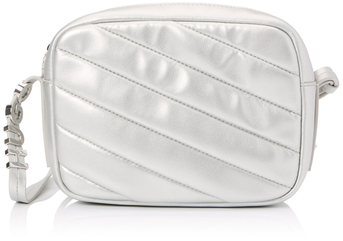 HUGO Sac bandoulière Mel Crossbody matelassé – Argenté