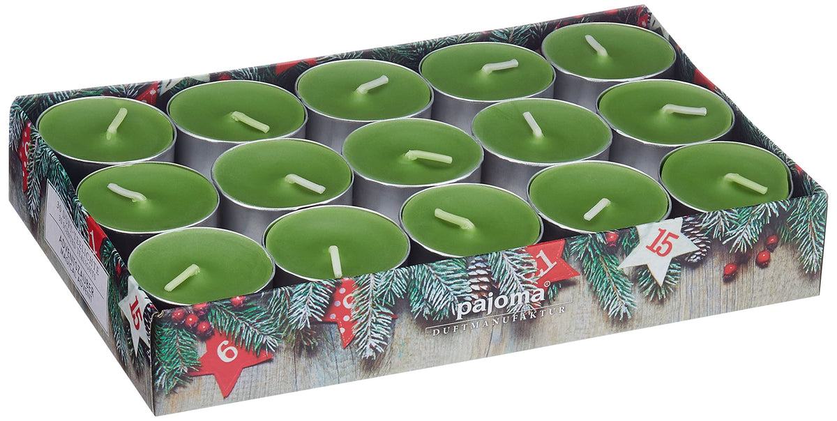 pajoma® 6pajoma® 3 x Tea Lights 90 Scented Tea Lights in Aluminium Shell Burn Time Approx. 4 Hours Height 1.5 cm Diameter 3.5 cm Quality
