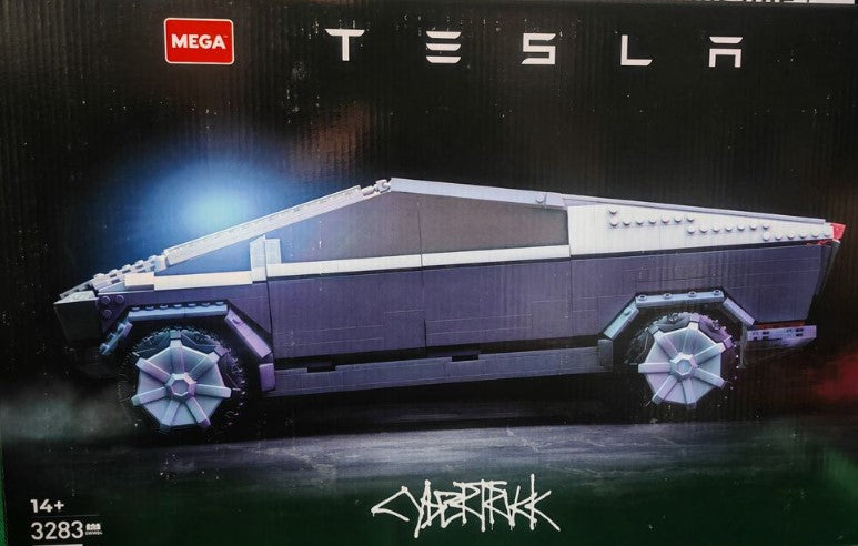 MEGA Tesla Cybertruck – Maquette à construire de collection, 3 283 pièces, 48 cm, dès 14 ans