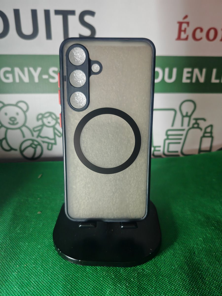 Coque Galaxy S24 givrée anneau magnétique