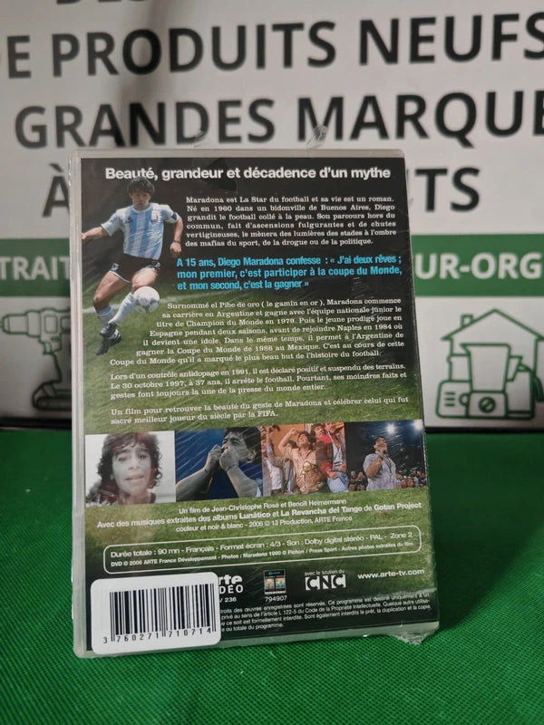 DVD Maradona, un gamin en or, dos de la jaquette