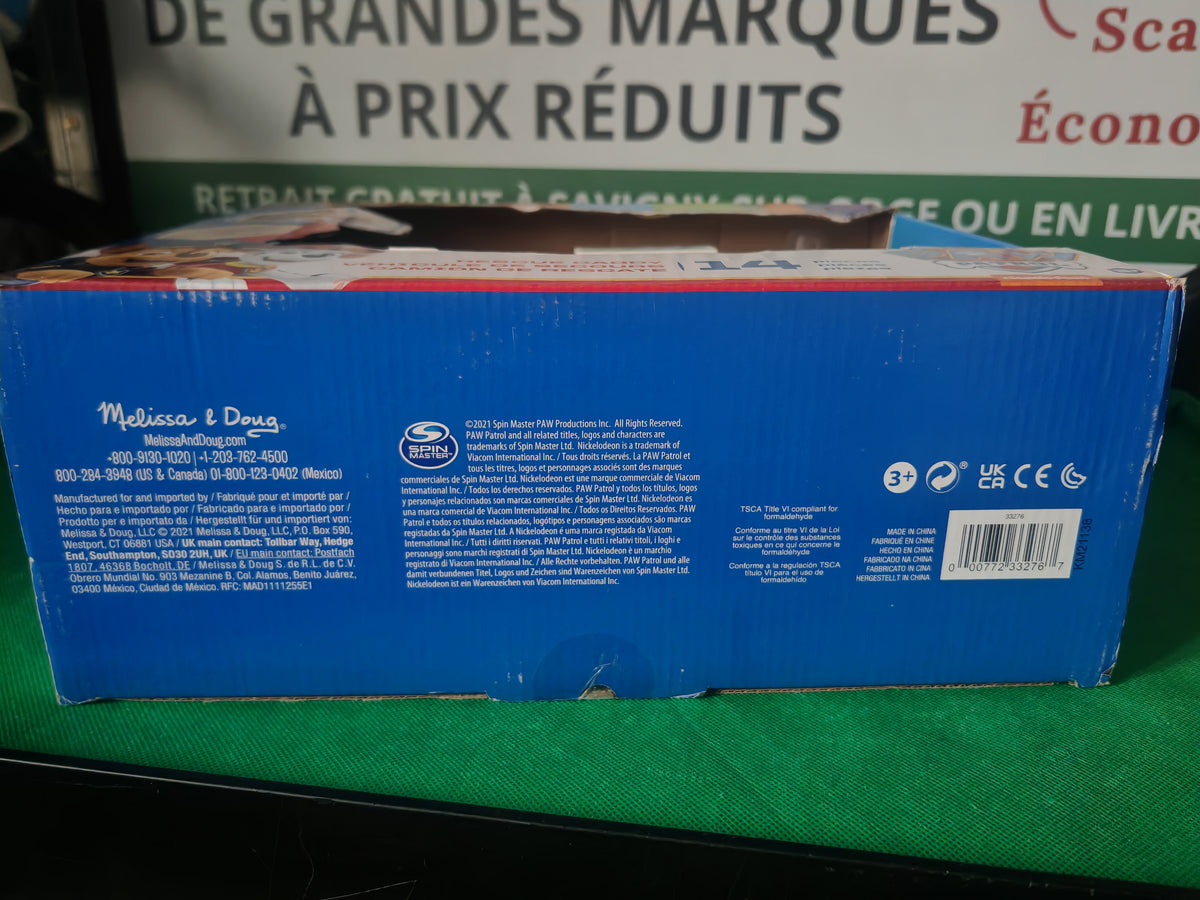 Dessous de la boîte, référence 33276