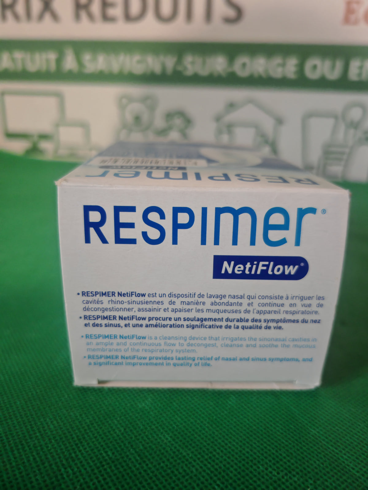 Côté de la boîte Respimer NetiFlow