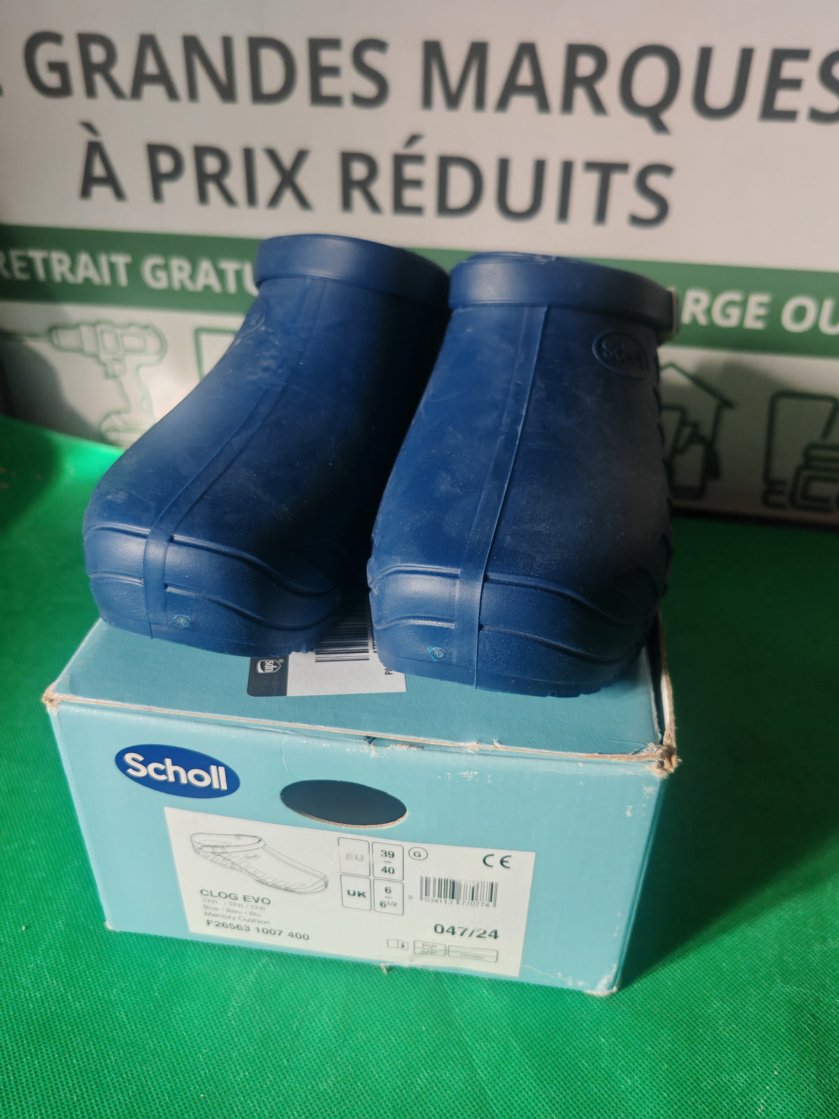 Arrière des sabots Scholl Clog EVO bleus