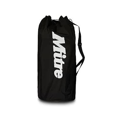 Mitre Sac de football | Ultra robuste |Sangles réglables, capacité 12 ballons, Noir