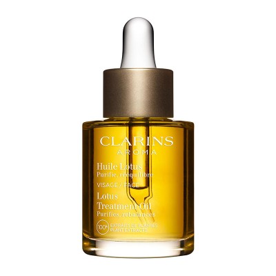 Clarins Huile Lotus pour Peaux Mixtes ou Grasses Hydratation Douce Sans Film Gras Idéale pour Usage Quotidien
