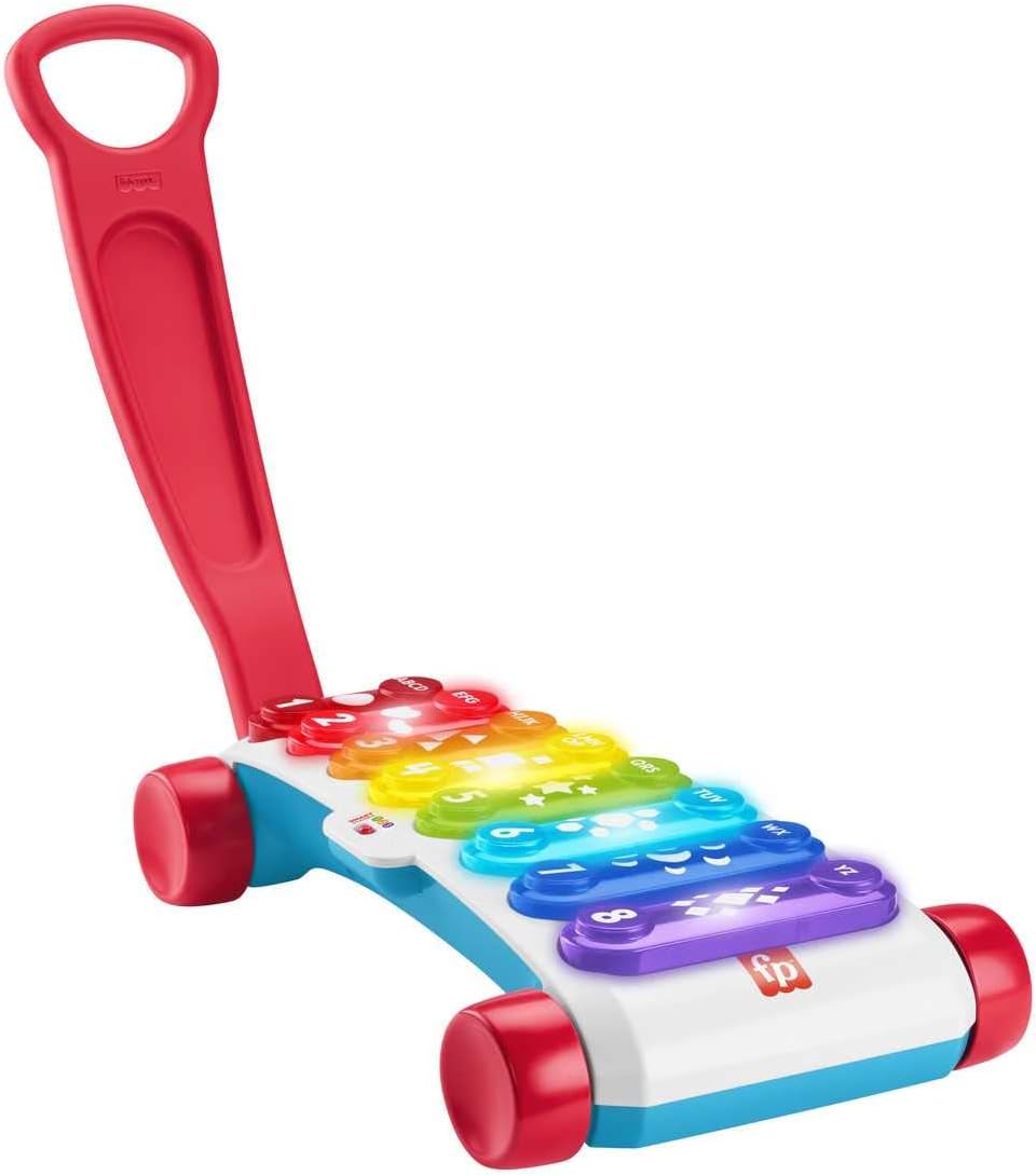 Fisher-Price HJK40 Giant Xylophone (French Version), Electronic Dummy Musical Instrument with Educational Songs for Toddlers, Children's Toy, from 9 Months