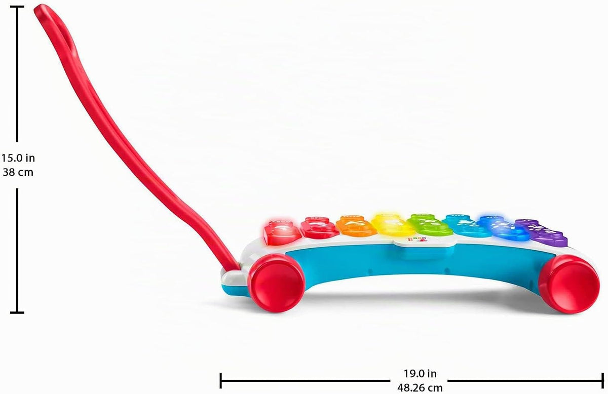 Fisher-Price HJK40 Giant Xylophone (French Version), Electronic Dummy Musical Instrument with Educational Songs for Toddlers, Children's Toy, from 9 Months