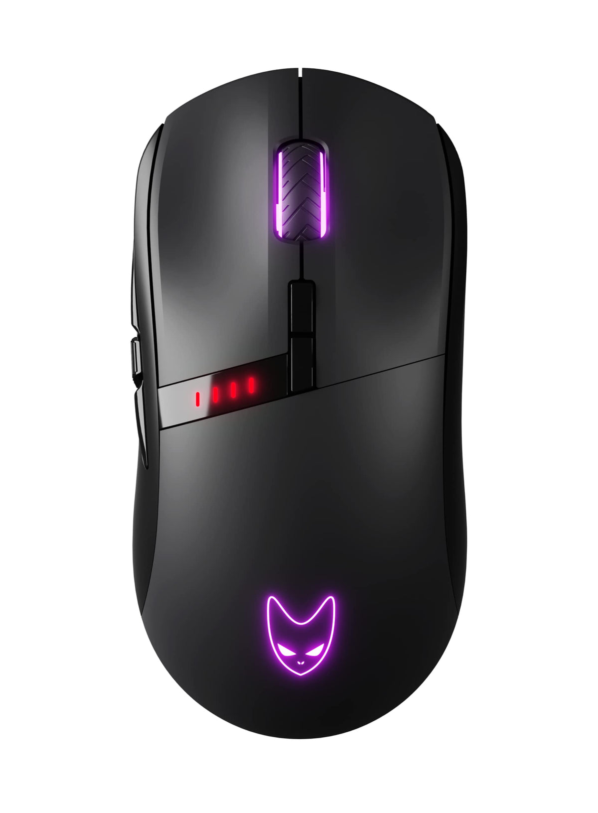 Oversteel - Invar USB Gaming Mouse, 12400 Adjustable DPI, 9 Programmable Buttons, 10 RGB Illumination Modes, Ultra Light, Ergonomic Optical Sensor, PC/Mac, Black