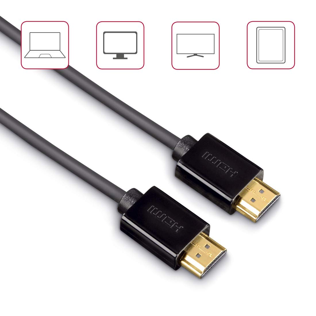 Hama Câble HDMI haut débit avec Ethernet 1,5 m + adaptateurs mini et micro HDMI