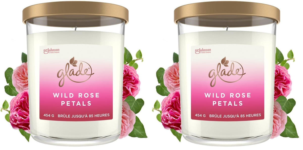 Glade Extra Large Scented Candle - Infused with Essential Oils - Long