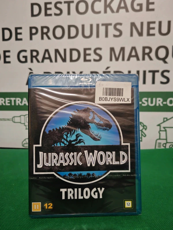 Coffret Blu-ray Jurassic World Trilogy, face avant