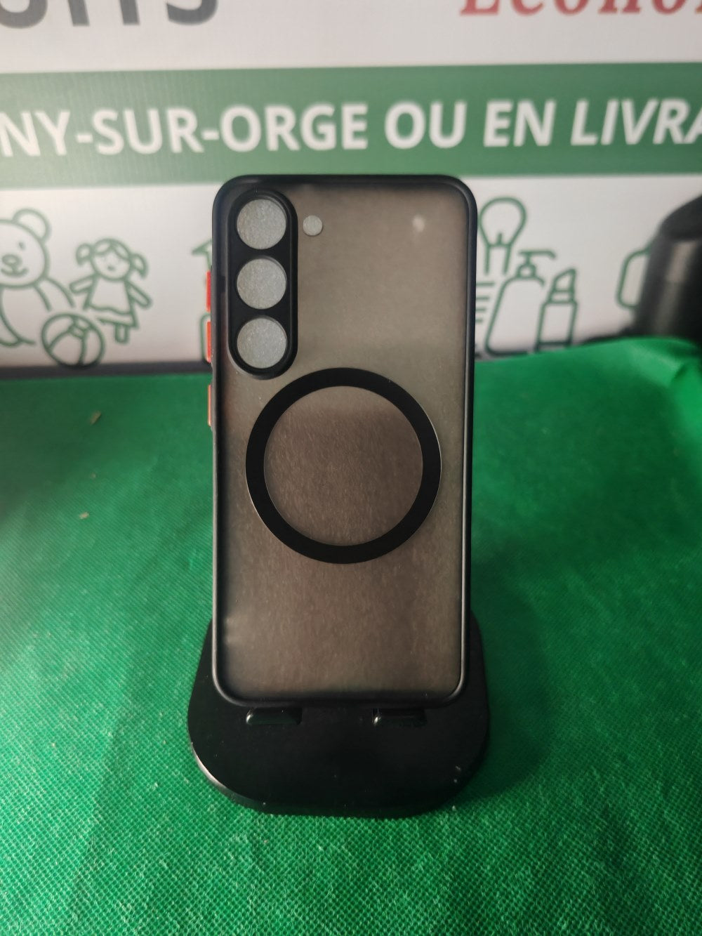 Coque Samsung Galaxy S23 givrée avec anneau magnétique