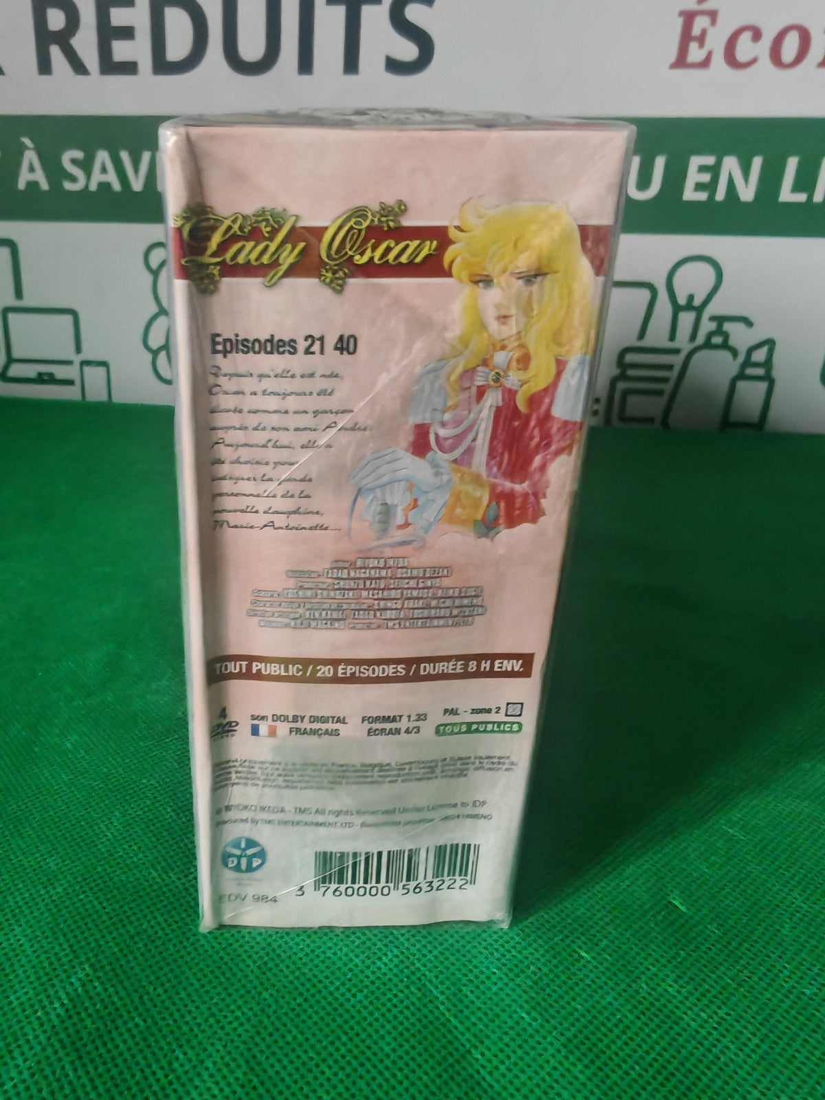 Côté du coffret Lady Oscar