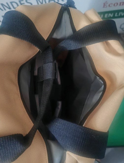 Sac à dos cabas Hiiero beige, intérieur