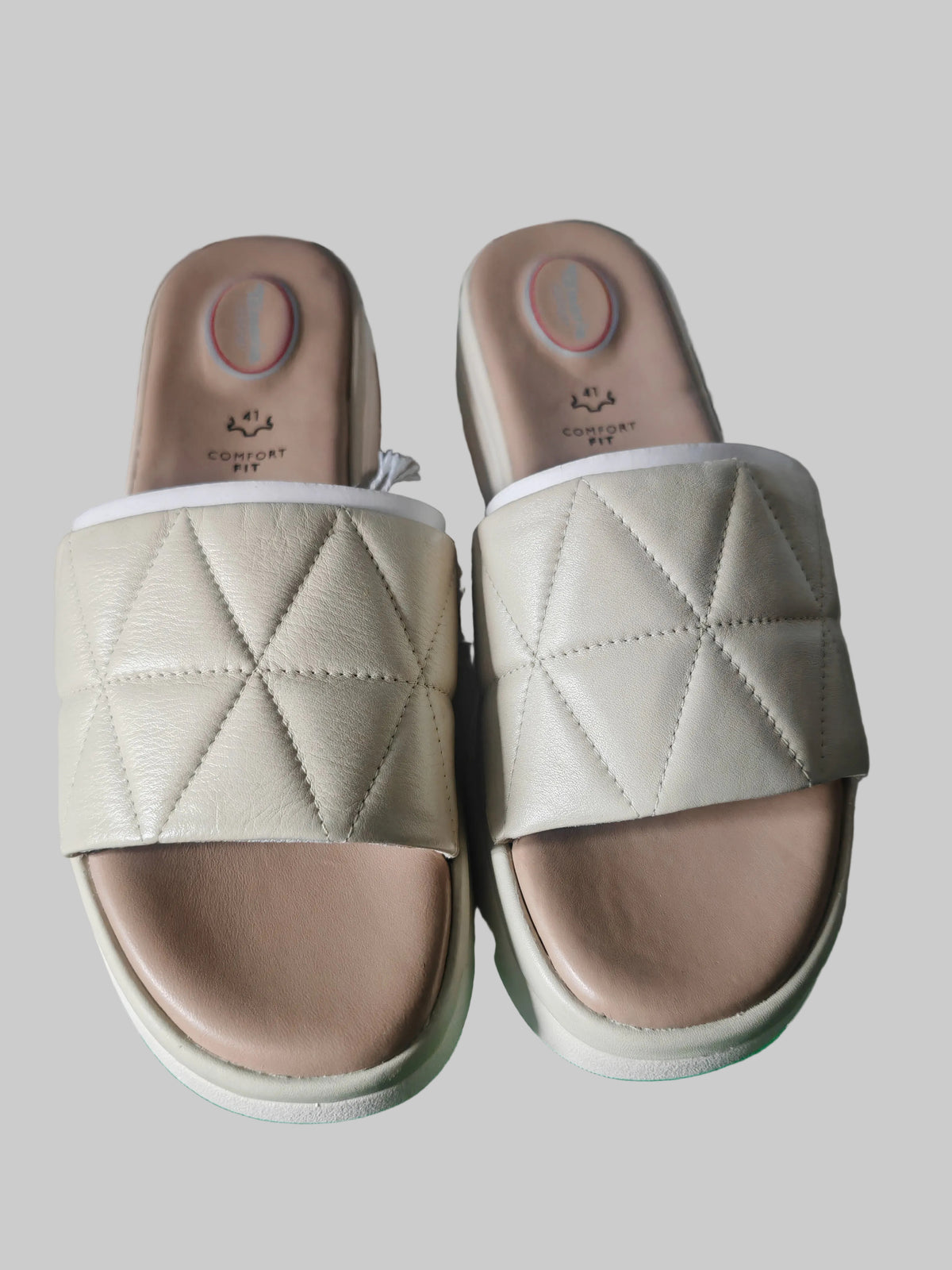 Mules Tamaris Comfort cuir matelassé Sage pointure 41